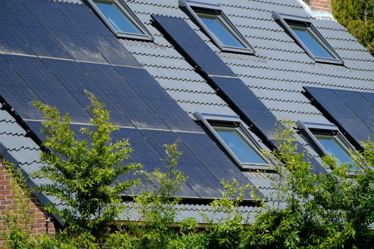 A comparison of monocrystalline vs polycrystalline panels, showcasing the difference between the modern solid-black single-crystal design and the legacy blue-tinted polycrystalline fragments.